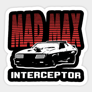 Black Car Ford Falcon V8 The Pursuit Special Interceptor from the movie Mad Max Sticker